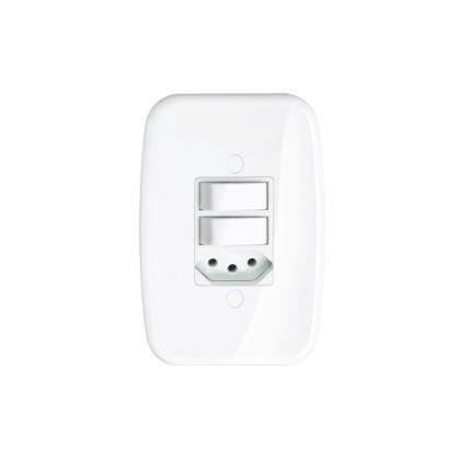 PRM 0701 CONJUNTO 2 INTERRUPTORES SIMPLES + TOMADA SCHNEIDER