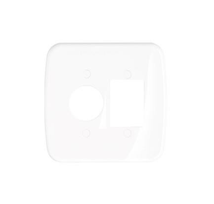 PRM 04534 PLACA 4X4 1 REDONDO + 3 POSTOS SCHNEIDER