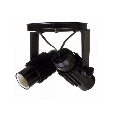 SPOT PRETO PARA 2 LAMPADAS