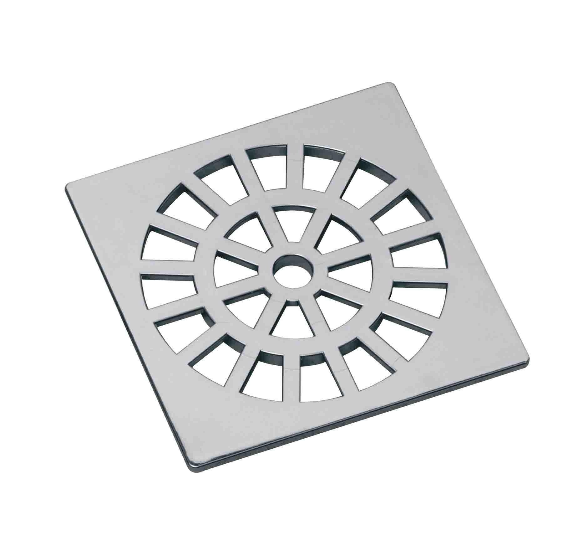 GRELHA CROMADA 150 MM QUADRADA DACUNHA
