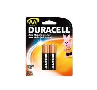 PILHA DURACELL AA PEQUENA COM 2 PECAS