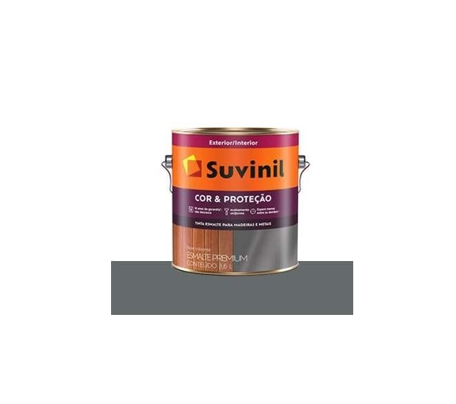 ESMALTE SINTETICO BRILHANTE CINZA ESCURO SUVINIL