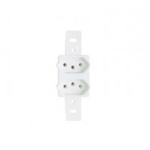 PRM 0625 MECANISMO 2 TOMADA 2P+T 10A 250V SCHNEIDER