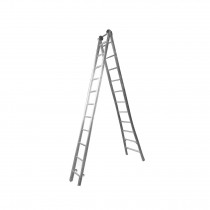ESCADA DUPLA DE ALUMINIO 11 DEGRAUS 3.40 X 6.30