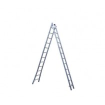 ESCADA DUPLA DE ALUMINIO 12 DEGRAUS 3.70 X 6.60