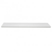 PRATELEIRA DESIGN 90 X 25 CM BRANCA BORDA OVAL 0477