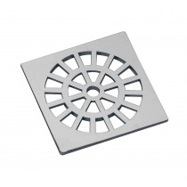 GRELHA CROMADA 100 MM QUADRADA DACUNHA