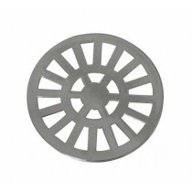 GRELHA CROMADA 100 MM REDONDA DACUNHA