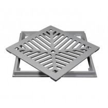 CONJUNTO GRELHA PARA GRELHA CONCAVA LEVE 30 X 30 - POLIDO