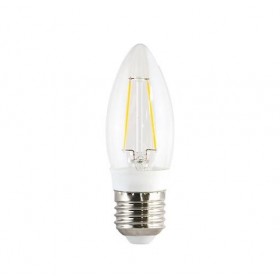 LAMPADA SUPER LED VELA FILAMENTO 3W AMARELA 2185 OUROLUX