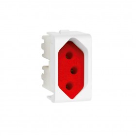 PRM 4741 MODULO TOMADA 2P+T 20A VERMELHO SCHNEIDER
