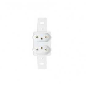 PRM 0625 MECANISMO 2 TOMADA 2P+T 10A 250V SCHNEIDER