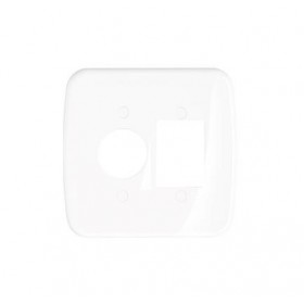 PRM 04534 PLACA 4X4 1 REDONDO + 3 POSTOS SCHNEIDER