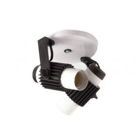 SPOT BRANCO PARA 2 LAMPADAS