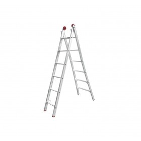 ESCADA DUPLA DE ALUMINIO 6 DEGRAUS 1.90 X 3.30