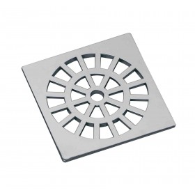 GRELHA CROMADA 100 MM QUADRADA DACUNHA