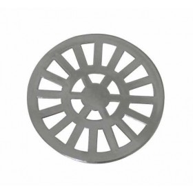 GRELHA CROMADA 150 MM REDONDA DACUNHA