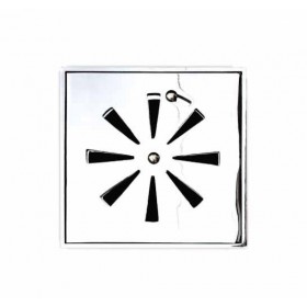 CONJUNTO GRELHA PARA GRELHA REGULAVEL QUADRADA 15 CM POLIDO