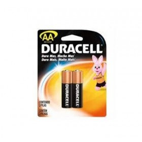 PILHA DURACELL AA PEQUENA COM 2 PECAS