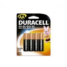 PILHA DURACELL AA PEQUENA COM 4 PECAS