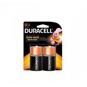 PILHA DURACELL D GRANDE COM 2 PECAS