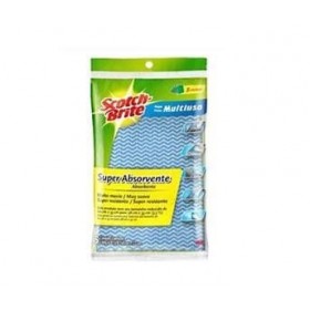 PANO MULTIUSO AZUL SCOTCH-BRITE C/5 UNIDADES