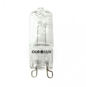 LAMPADA HALOGENA BIP G9 60W CLARA O1326 OUROLUX
