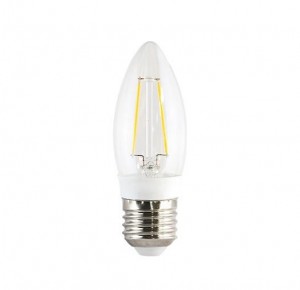 LAMPADA SUPER LED VELA FILAMENTO 3W AMARELA 2185 OUROLUX