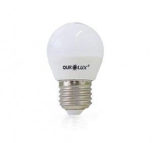 LAMPADA SUPER LED 4W BOLINHA BRANCA 20000 OUROLUX