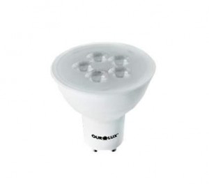 LAMPADA SUPER LED MINI MR11 GU10 4W AMARELA 20067 OUROLUX