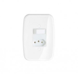 PRM 0720 CONJUNTO INTERRUPTOR SIMPLES + TOMADA 2P+T SCHNEIDER