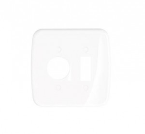 PRM 04514 PLACA 4X4 1 REDONDO + 1 POSTO SCHNEIDER