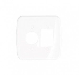 PRM 04534 PLACA 4X4 1 REDONDO + 3 POSTOS SCHNEIDER