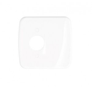 PRM 04584 PLACA 4X4 1 REDONDO + 1 SAIDA SCHNEIDER