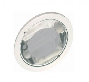 LUMINARIA DE EMBUTIR REDONDA COM VIDRO GRANDE