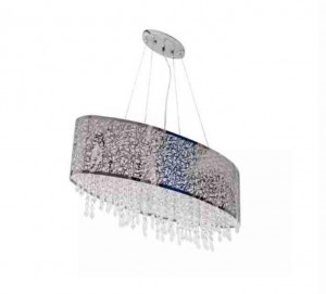 PENDENTE CRISTAL GRID OVAL STARTEC