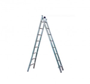 ESCADA DUPLA DE ALUMINIO 8 DEGRAUS 2.50 X 4.50