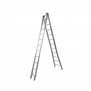 ESCADA DUPLA DE ALUMINIO 11 DEGRAUS 3.40 X 6.30