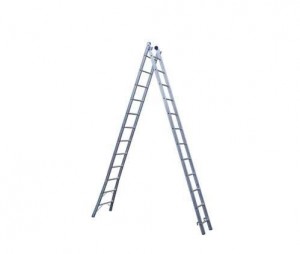 ESCADA DUPLA DE ALUMINIO 12 DEGRAUS 3.70 X 6.60