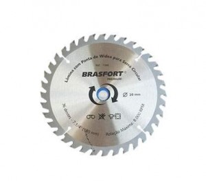 DISCO PARA MADEIRA 36 DENTES 7" 1/4 BRASFORT