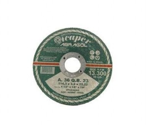 DISCO DE CORTE PARA FERRO 4.1/2 ICAPER