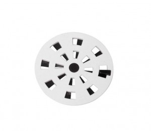 GRELHA DE PLASTICO 10 REDONDA  COM FECHO BRANCA