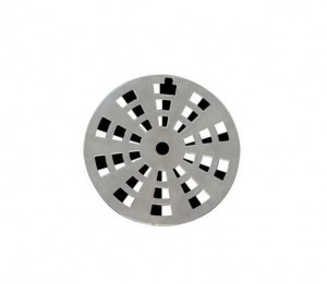 GRELHA DE PLASTICO 10 REDONDA COM FECHO CROMADA