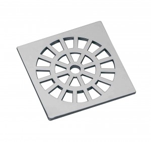 GRELHA CROMADA 100 MM QUADRADA DACUNHA