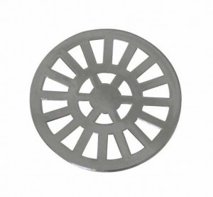 GRELHA CROMADA 100 MM REDONDA DACUNHA