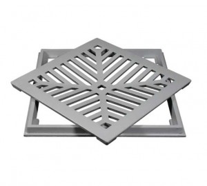 CONJUNTO GRELHA PARA GRELHA CONCAVA LEVE 25 X 25 - POLIDO