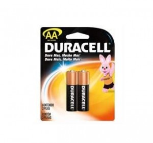 PILHA DURACELL AA PEQUENA COM 2 PECAS
