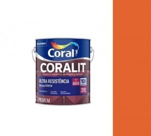 ESMALTE SINTETICO ALTO BRILHO LARANJA CORALIT