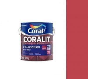 ESMALTE SINTETICO ALTO BRILHO VERMELHO CORALIT