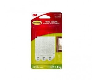 FECHO COMMAND BRANCO MEDIO 3M